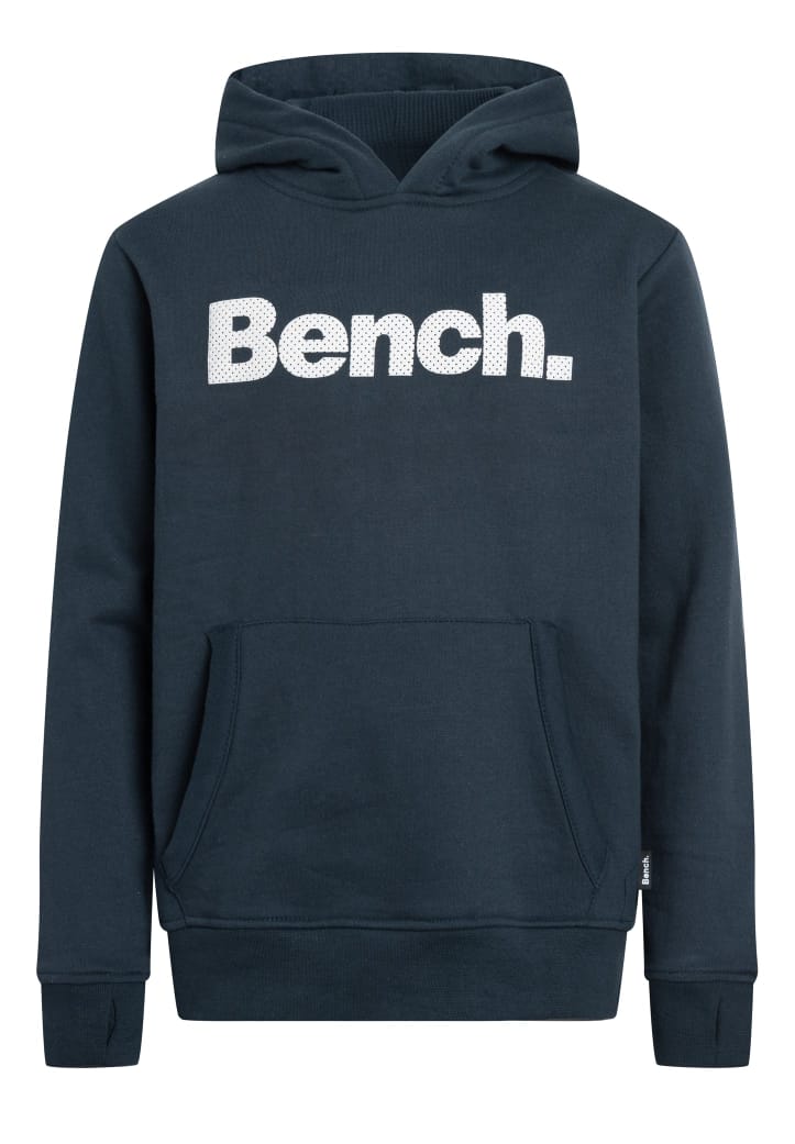 Men's Navy Blue Dot-Fill Logo Pullover Hoodie