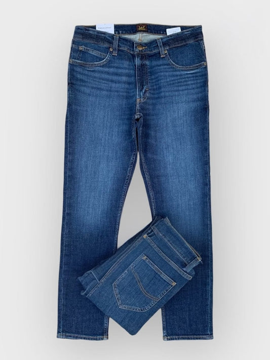 Men's Slim Tapered Fit Dark Blue Jeans