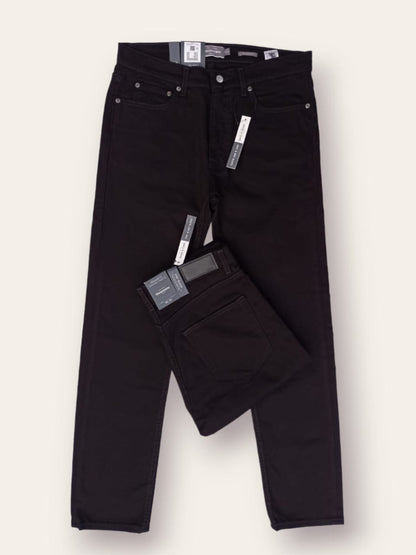 Men's Regular Fit Jet Black Jeans