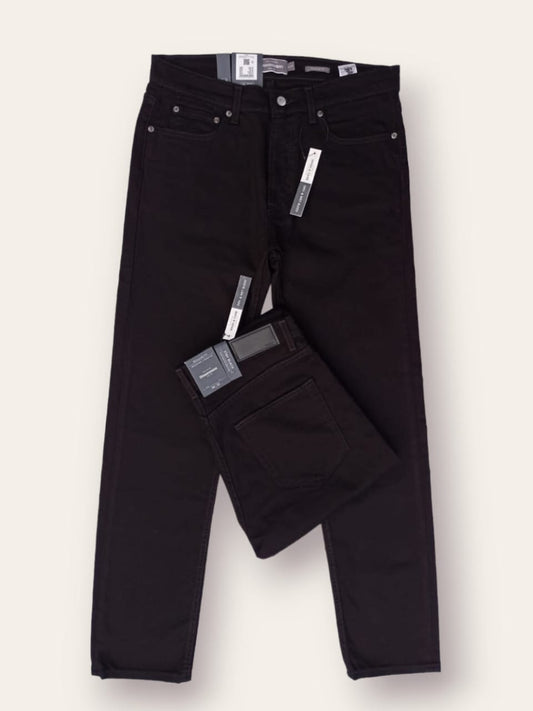 Men's Regular Fit Jet Black Jeans